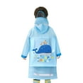 thumbnail image 2 of Xmyrz Rain Poncho Kids Girl Boy Hooded Cartoon Dinosaur Print Waterproof Outdoor Long Sleeve Suitable Rainwear Raincoat Rain Jacket, 2 of 4