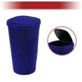 thumbnail image 6 of Unique Bargains Car Trash Can Rhinestones Portable Car Cup Holder Plastic Trash Bin Blue 1pcs, 6 of 6