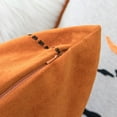 thumbnail image 3 of Homey Cozy Pumpkin Bat Witch Spider Velvet 20"x20" Spice Orange Black Throw Pillow with Insert, 3 of 3