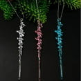 thumbnail image 4 of Ayprnig 12 Pcs Christmas Tree Icicles Icicle Ornaments Christmas Acrylic Icicle Ornament Set for Xmas Tree Winter Wedding Party Decor Icicles For Christmas Tree Pink, 4 of 6