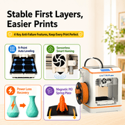 Entina 3D Printer Tina2C, Auto Leveling App Control Quiet for Kids Beginners STEM DIY