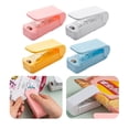 thumbnail image 2 of Sellador de bolsas de comida portátil, Mini Clips de sellado de bolsas de plástico ajustables de 2 velocidades, a prueba de humedad, suministros para el hogar, 2 of 4