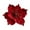 Red, variant on 1 Pc Artificial Glitter Magnolia Flower 9.4" – Velvet Poinsettia Ornament Pick for Christmas Tree, Wreath, Garland & Holiday DIY Decorations, Red, Indoor Decor