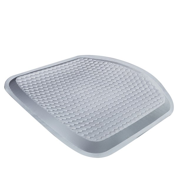 Cojín universal de gel refrescante para asiento de coche, alivia la presión, ideal para oficina en verano, color gris.