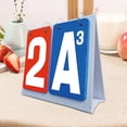 thumbnail image 1 of DYNWAVECA Flip Scoreboard Score Counter for Card Game Manual Score Flip Cards Flipping Card Game Desktop Score Keeper Score Flipper Red Blue, 1 of 10