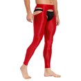 thumbnail image 5 of Lencería para hombre, pantalones ajustados, ropa interior, ropa de dormir, mallas elásticas sin entrepierna, calzoncillos con cintura elástica brillante, 5 of 5