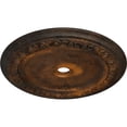 thumbnail image 3 of 41"OD x 4"ID x 2 3/8"P Caputo Ceiling Medallion (Fits Canopies up to 5 1/2"), Hand-Painted Rust, 3 of 6