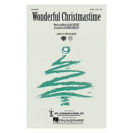 Hal Leonard Wonderful Christmastime SATB by Paul McCartney arranged by Alan