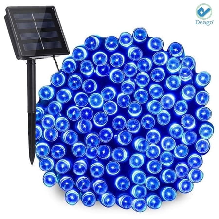 Deago Solar String Lights 39ft 100 LED 8 Modes Outdoor Waterproof Fairy Lights for Christmas Garden Wedding Party Decor