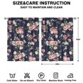 thumbnail image 2 of Chic Floral Curtains 42x54 Inch Rod Pocket 2 Panels, Blackout Drapes for Bedroom and Light Filtering Spaces, 2 of 2