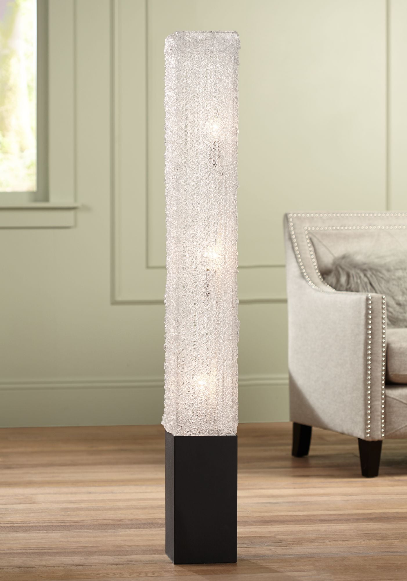 black contemporary floor lamp