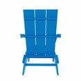 thumbnail image 3 of WestinTrends Ashore Modern Farmhouse Outdoor Folding Adirondack Chair, Pacific Blue, 3 of 9