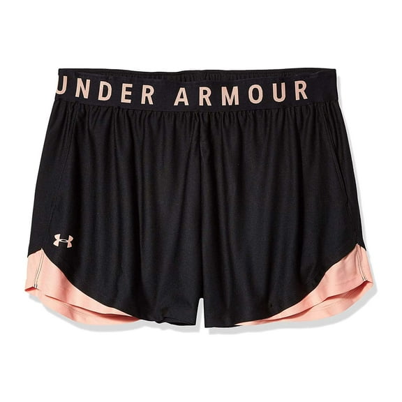 Under Armour Women's Play Up Shorts , Black/ Peach Frost , X-Small