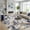 Blue, variant on HIWEAVER Gray 2' x 6' Washable Abstract Runner for Kitchen Indoor Throw Carpet Modern Stain Resistant Foldable Doormat for Hallway Farmhouse Dorm Home Decor