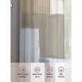 thumbnail image 6 of Abstract Color Block Sheer Curtains 45 Inches Long 2 Panels Brown Grey Geometric Modern Oil Style Light Filtering Semi Sheer Window Curtains Drapes for Bedroom Living Room 52"x45", 6 of 7
