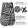 thumbnail image 4 of Dailycode Double Sided Oven Mitt with Loop Heat Resistant Kitchen Long Potholders 7" x 35" Zebra Stripe, 4 of 6