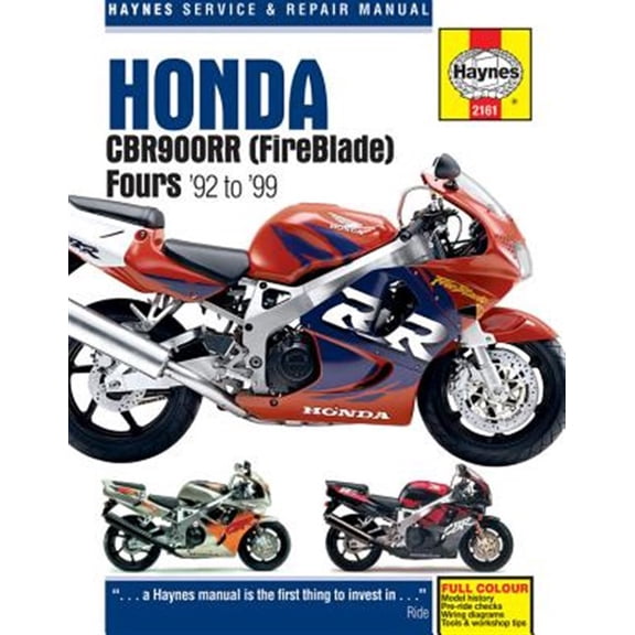Pre-Owned Honda CBR900RR Fireblade (92-99) Haynes Repair Manual ^