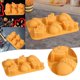 thumbnail image 2 of Molde De Silicona Para Pasteles De Calabaza Con 6 Cavidades Herramienta Versátil Para Hornear Y Hacer Velas Diy Para Uso Doméstico, 2 of 8
