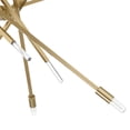 thumbnail image 4 of Hunter - Vicontessa 8-light Alturas Gold, Large Chandelier, Dimmable, Modern Style, Sputnik Shaped, for Bedrooms, Dining, Living Rooms - 48180, 4 of 8