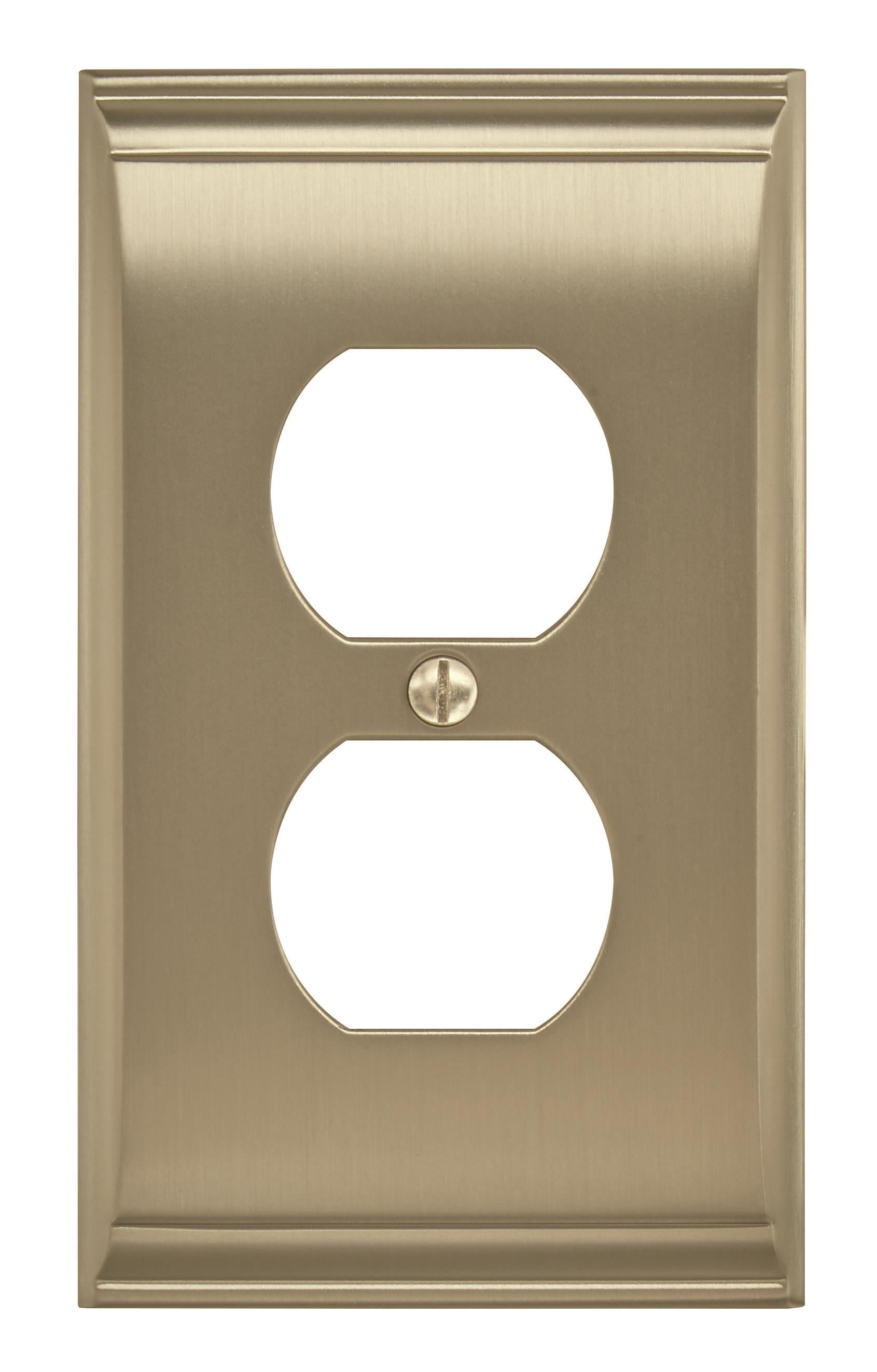 Candler 1 Receptacle Oil Rubbed Bronze Wall Plate