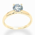 thumbnail image 2 of Ioka - 14K Solid Yellow Gold 1 Ct. Round Cut Solitaire CZ Engagement Ring - Size 4.5, 2 of 4