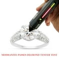 thumbnail image 7 of 2 1/2 ct. t.w Center 8.5MM Round Cut Lab Created Moissanite Diamond Multi Row Engagement Ring In 14K Solid White Gold Jewelry For Women (G-H Color, VVS1 Clarity, 2.50 Cttw)-9, 7 of 7