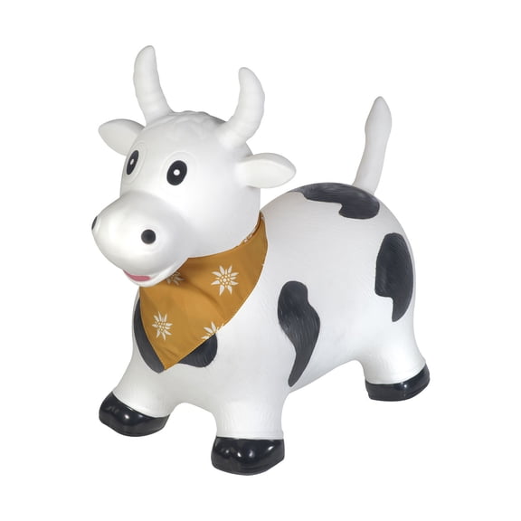 Kindsgut Bouncy Animal Hopper Cow for children, Designed in Germany, Playful and Modern colors, Air pump included, Indoors and Outdoors