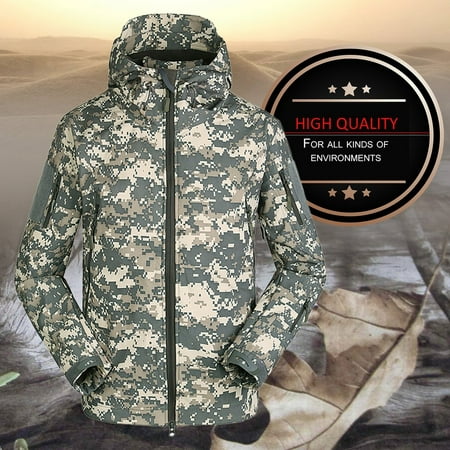 OUTAD Military Tactical Men Jacket Shark Skin Soft Shell Waterproof ...