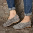 thumbnail image 2 of ZTTD Women's Shoes Summer Fashion Women's Slip On Open Toe Flat Hollow Breathable Single Shoes Roll Back Gray, 2 of 4