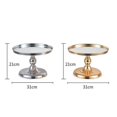 thumbnail image 4 of Estante redondo europeo para soporte de tartas, estante de hierro galvanizado (dorado), 4 of 5