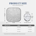 thumbnail image 6 of Uemuo Silver Glitter Printed 2 PCS Car Windshield Sun Shade, Auto Sun Heat and UV Rays Blocker, Foldable Automotive Front Window Sunshade Protector, 6 of 7