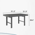 thumbnail image 6 of Superjoe 51" Aluminum Durable Outdoor Dining Table, Gray, 6 of 7