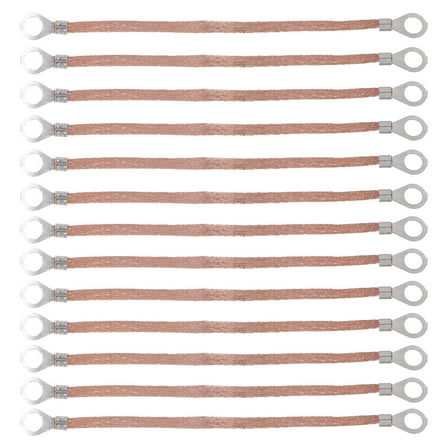 Copper Braided Ground Strap Wire Straps Connecting Electric Box to Weave 100 Pcs