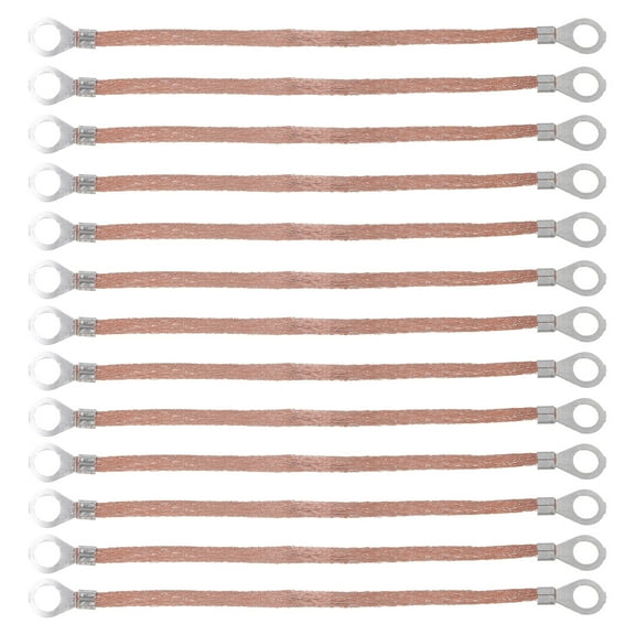 Copper Braided Ground Strap Wire Straps Connecting Electric Box to Weave 100 Pcs