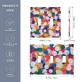 thumbnail image 2 of Yayeee Toggle Light Switch Wall Plate 3-Gang 6.37"x4.48" Decorative Outlet Cover, White Colorful Circles, 2 of 7