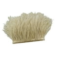 thumbnail image 3 of Rongfmy 1 Yard Dyed Ostrich Feather Fringe Ribbon Embellishment Cream, 3 of 7