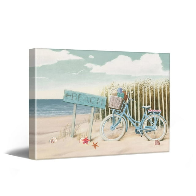 Modern Beach Themed Lake Bedroom Decor coastal Canvas wall prints for ...