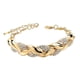 thumbnail image 1 of Pulsera de hojas con incrustaciones de diamantes de imitación, pulsera de eslabones con diseño de hojas brillantes, joyería para mujer, ideas de regalo para fiestas y citas., 1 of 8