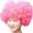 Hot Pink, variant on Bmisegm Carnival Head Wigs Masquerade As Fans with Funny Clown Colored Wigs Hair Scarf Headband White One Size