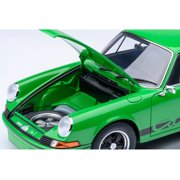 Porsche 911 Carrera 2.7 RS Viper Green with Black Stripes and Wheels 1/18 Model Car by Autoart