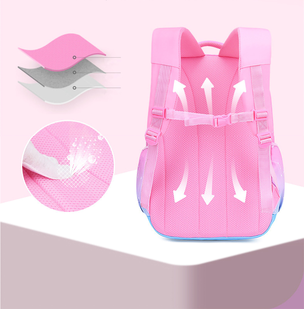 Mochila escolar Gmdisc para niñas, morral de moda para libros, temporada escolar, regalo, rosa 3