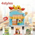 thumbnail image 6 of 4Set Mini Building Blocks, Food-Themed City Street View Plug-In Building Toy, Mini Bricks 3D Model DIY Assembly Kit, Christmas Gift For Boys And Girls, Brick Building Set, Mini Blocks Building Sets, 6 of 9