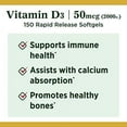 thumbnail image 4 of Vitamin D3 -2000 IU, 150 Softgels, 4 of 4