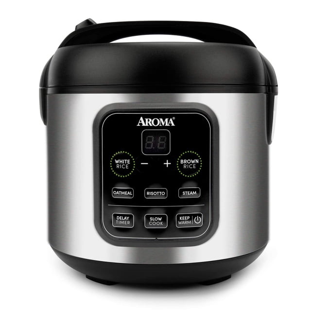 Máquina para cocer arroz y cereales Aroma Housewares ARC-994SB, 2 litros, acero inoxidable