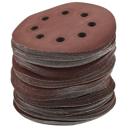 

100 PCS 5 Inch 8 Holes Hook and Loop Sanding Disc Sandpaper 20 Pcs Each of 600 800 1000 1500 2000 Grits Sand Paper for Random