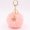 Korean pink, variant on Plush Snowflake Keychain Winter Holiday Decoration Bag Pendant Christmas Gift Alloy Keyring Fluffy Snow Ball Charm