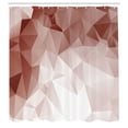 thumbnail image 2 of Ambesonne Ombre Shower Curtain, Fractal Triangles Abstract, 69"Wx70"L, Pale Chocolate, 2 of 4