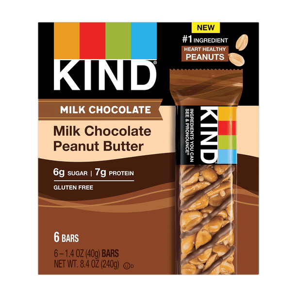 KIND Bars, Milk Chocolate Peanut Butter Nut Bar, Gluten Free 1.4 oz