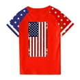 thumbnail image 4 of GERsome Boys Girls American Flag T-Shirts 4th of July Short Sleeve Crew Neck Patriotic Tops Unisex Kids Summer Graphic Tee, 11-12 Years, 4 of 4
