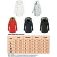 thumbnail image 2 of Wrcnote Women Buttons Hooded Coats Casual Winter Faux Fur Hood Outwear Solid Color Thickened Jacket with Pockets Light Grey XL, 2 of 3